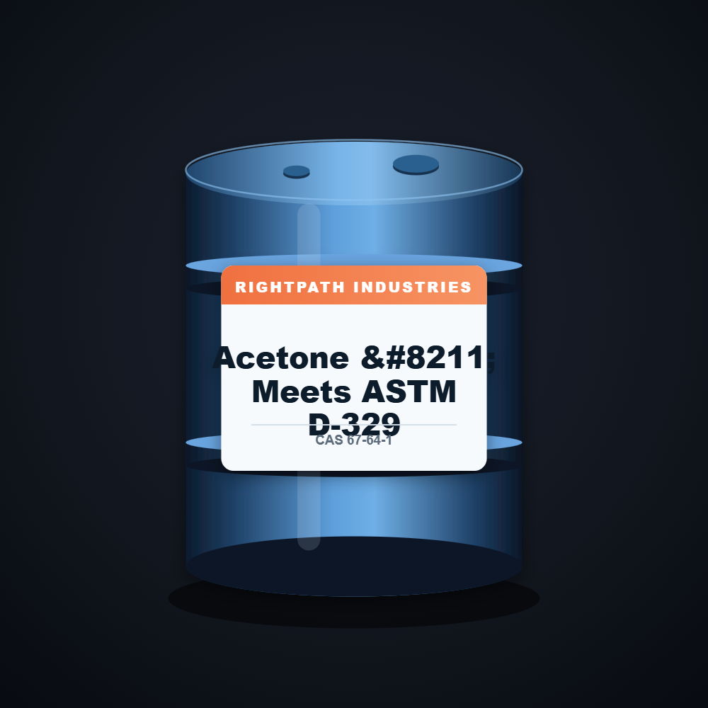 Acetone – Meets ASTM D-329 — RightPath Industries chemical product