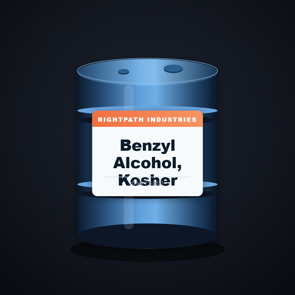 Benzyl Alcohol, Kosher — RightPath Industries chemical product