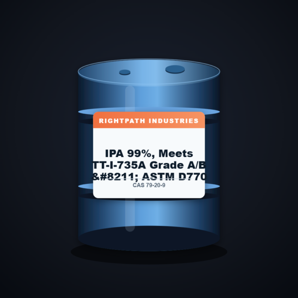IPA 99%, Meets TT-I-735A Grade A/B – ASTM D770 — RightPath Industries chemical product