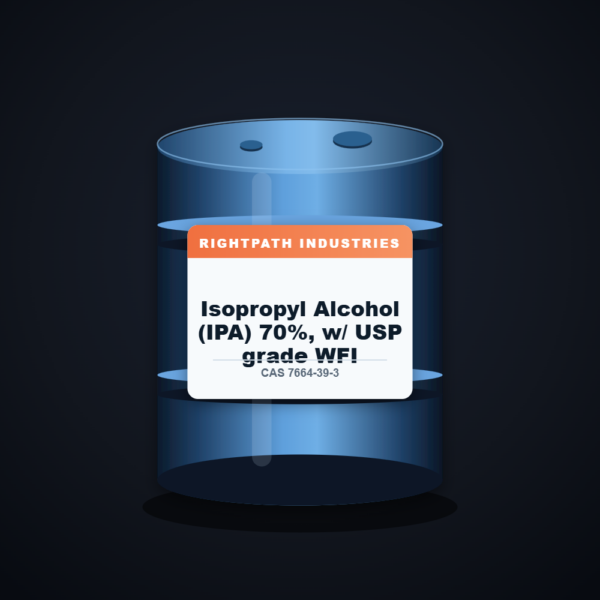 Isopropyl Alcohol (IPA) 70%, w/ USP grade WFI — RightPath Industries chemical product