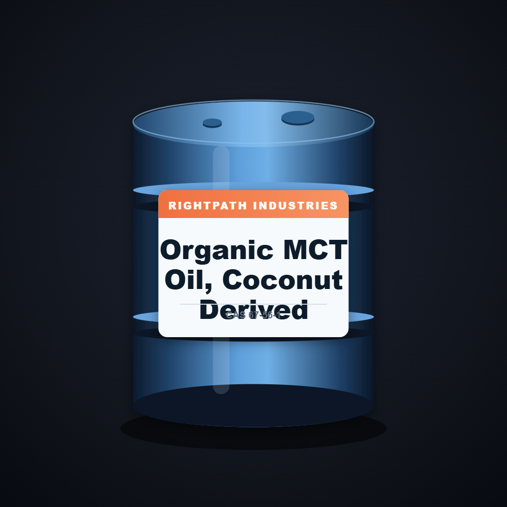 Organic MCT Oil, Coconut Derived — RightPath Industries chemical product