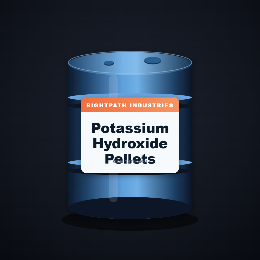 Potassium Hydroxide Pellets — RightPath Industries chemical product