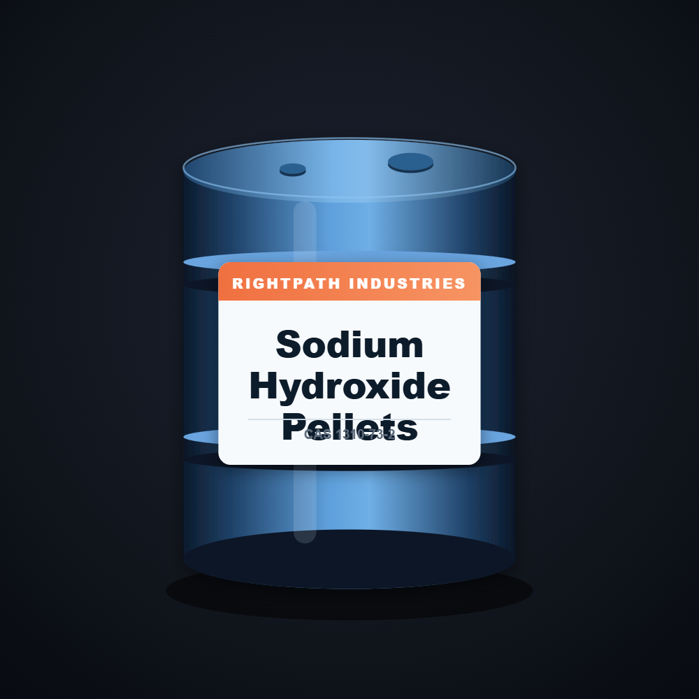 Sodium Hydroxide Pellets — RightPath Industries chemical product